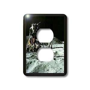 Florene Patriotic   Photo Of Apollo Moon Landing   Light Switch Covers 