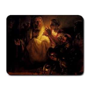  Apostle Peter Disavowals Christ By Rembrandt Mouse Pad 