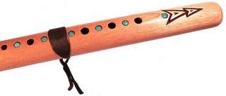 American Flute made of native cedar with turquoise inlay, key of A 