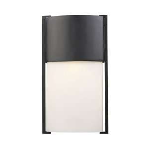  Glendon 1 Light Outdoor LED Sconce in Matte Black W9 H 