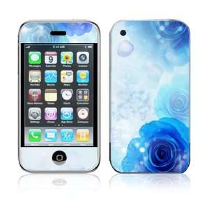 Apple iPhone 2G Vinyl Decal Sticker Skin   Blue Roses