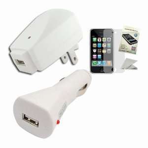   Travel Charger Adapter and Screen Protector For Apple Iphone 3G/3GS