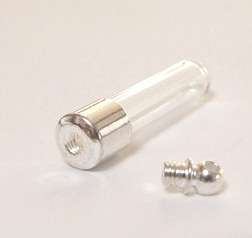 10 Vial Pendants (mini/ glass/ vials/ goth) TUSK / FANG  