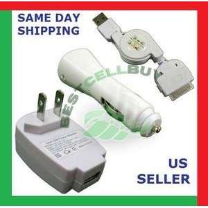  3 in 1 Home Walll Car Charger Kit for Apple iPod Mini  