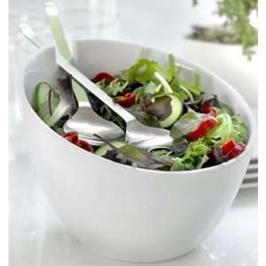  Spiral Salad Bowl and Servers By Steel Function Kitchen 