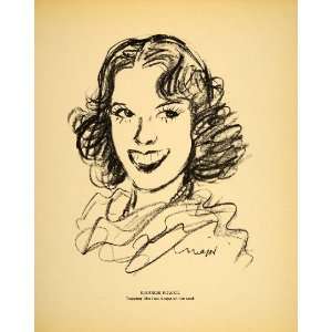  1938 Eleanor Powell Tap Dancer Henry Major Lithograph 