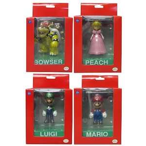  Super Mario Bros. 3 Inch Deluxe Figures Wave 1 Case Toys 