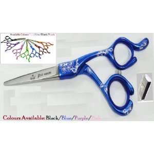 Ninja Handmade Japanese Professional Scissors Shears SUS440 Steel Blue 