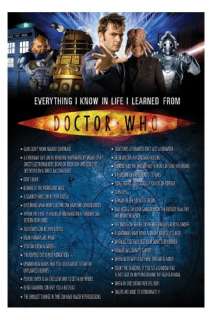 Doctor Who * Poster * Everything I know In Life I Learned From