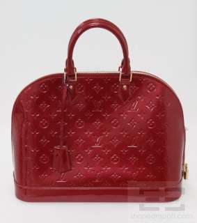   Vuitton Pomme DAmour Monogram Vernis Alma Tote Handbag NEW  