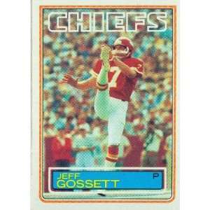  1983 Topps #285 Jeff Gossett RC   Kansas City Chiefs 