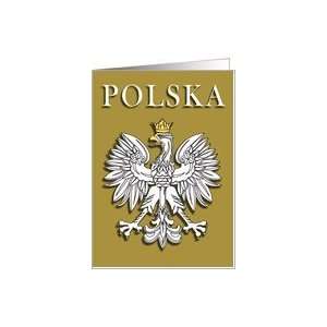  Polska Polish Eagle with Gold Crown Card Health 
