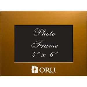  Oral Roberts University   4x6 Brushed Metal Picture Frame 