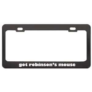 Got RobinsonS Mouse Opossum? Animals Pets Black Metal License Plate 