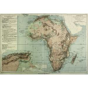  Leroy map of Africa   physical (1885)