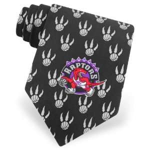  Toronto Raptors Logos Silk Silk Tie by NBA in Black