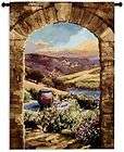 x46 Handmade Wool/Silk European Landscape Tapestry  