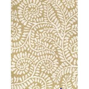  Scalamandre Arbois Outdoor   White On Beige Strie Fabric 