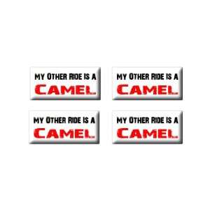  My Other Ride Vehicle Car Is A Camel   3D Domed Set of 4 