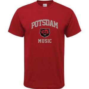   Potsdam Bears Cardinal Red Youth Music Arch T Shirt