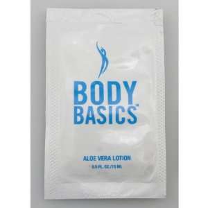  Body Basics Aloe Lotion 0.50oz Single Use Packette Case 