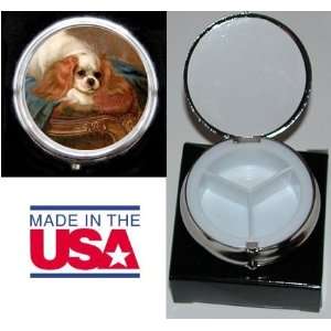  Cavalier Dog Breed Pill Box with Pouch and Gift Box 