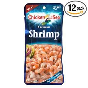 Chicken of the Sea Premium Shrimp, 3.53 Ounce Pouches (Pack of 12 