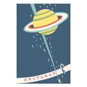  Arcturus and Saturn Giclee Poster Print, 24x32