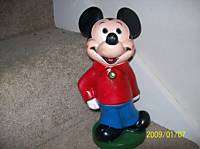 Vintage Walt Disney Mickey Mouse Play Pal Plastic Bank  