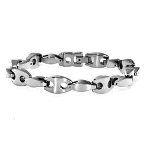  Stainless Steel Fancy Gucci Link Bracelet (9 inches 