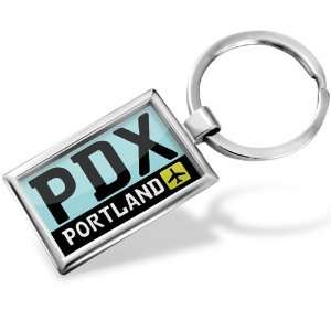 Keychain Airport code PDX / Portland country United States   Hand 