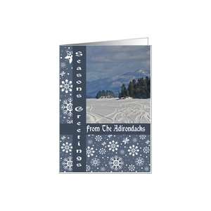  Long Lake Adirondacks Seasons Greetings Card Card Health 
