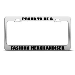 Proud To Be A Fashion Merchandiser Career Profession License Plate 