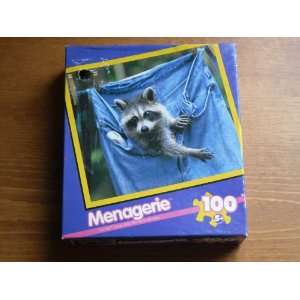    RoseArt Menagerie Racoon Puzzle   100 piece 