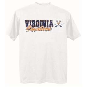  Virginia Cavaliers UVA NCAA White Short Sleeve T Shirt 