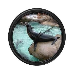  Helaines Sea Lion Funny Wall Clock by  