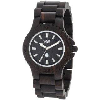 Wewood Mens Date Black Wooden Watch by WeWood