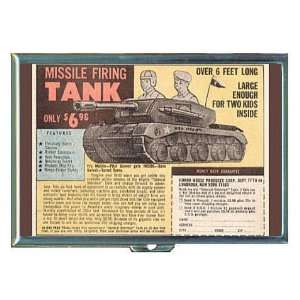 Missile Tank Comic Book Ad ID Holder, Cigarette Case or Wallet MADE 