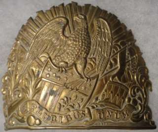 1830s Brass Militia Shako Plate  