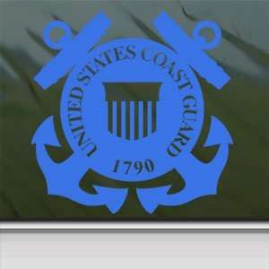  Coast Guard Shield Blue Decal United States Military Blue 