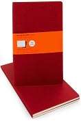Product Image. Title Moleskine Cahier Red Large Ruled Journal, Set of 
