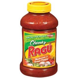 ragu pasta sauce chunky garden style mushroom green pepper 45 ounce 