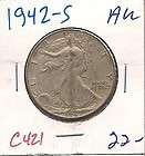 1942 Walking liberty half dollar almost 9 melt value  