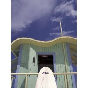 Art Deco Lifeguard Station, South Beach, Miami, Florida, USA Premium 