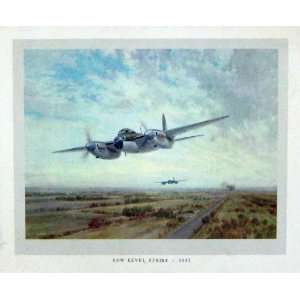  Bomber Aircraft War Low Level Strike Colour Print