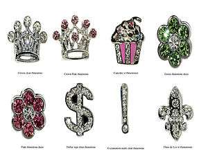 Rhinestone Style Slide Charms 10mm personalize/cusotmize jewelry and 