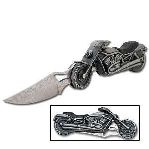  Harley Motorcyle Folding Pocket Knife w/ LED Light Sports 