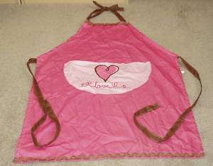 Womens Valentines Day Frilly Pink Cupcake Ruffle Heart Cooking Baking 