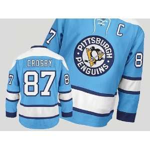  Pittsburgh Penguins #87 Sidney Crosby Blue Hockey Jersey NHL 
