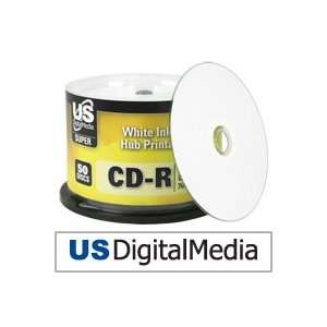  USDM Super Silver CDr White Inkjet Hub Printable 52x 